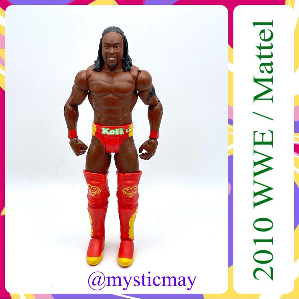 2010 WWE Mattel Basic Series 10 KOFI KINGSTON Wrestling Action Figure
